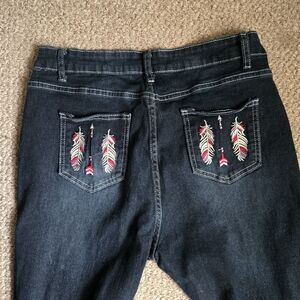 Embroidered Blue Jeans